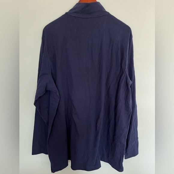 NWT Chaps big and tall Men's Navy Blue Long Sleeve Shirt XLT - Picture 5 of 5